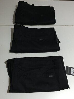 Lot of 3 Dickies Women Scrubs Pants XL Black Genuine Industrial Strength NWT